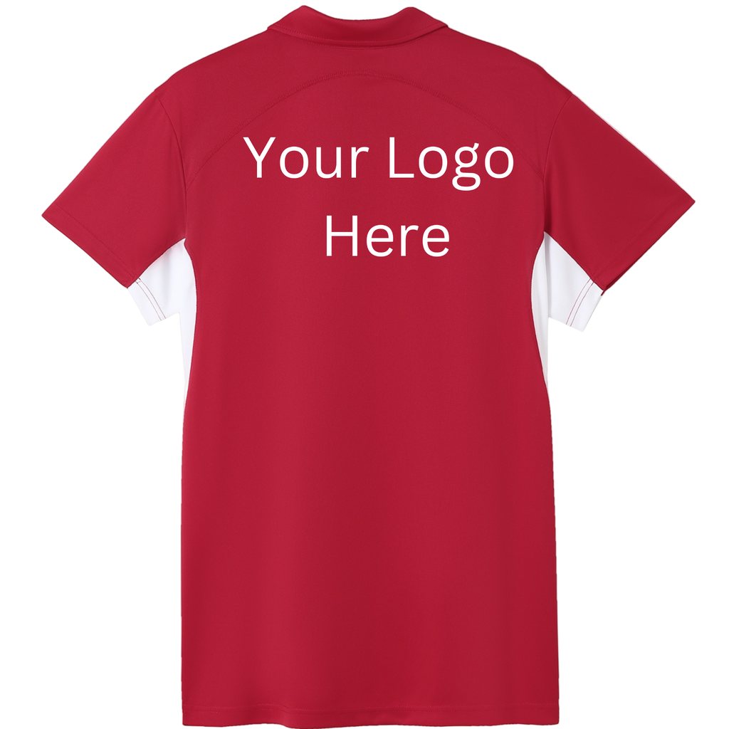 Printed work polo Red/White image 1