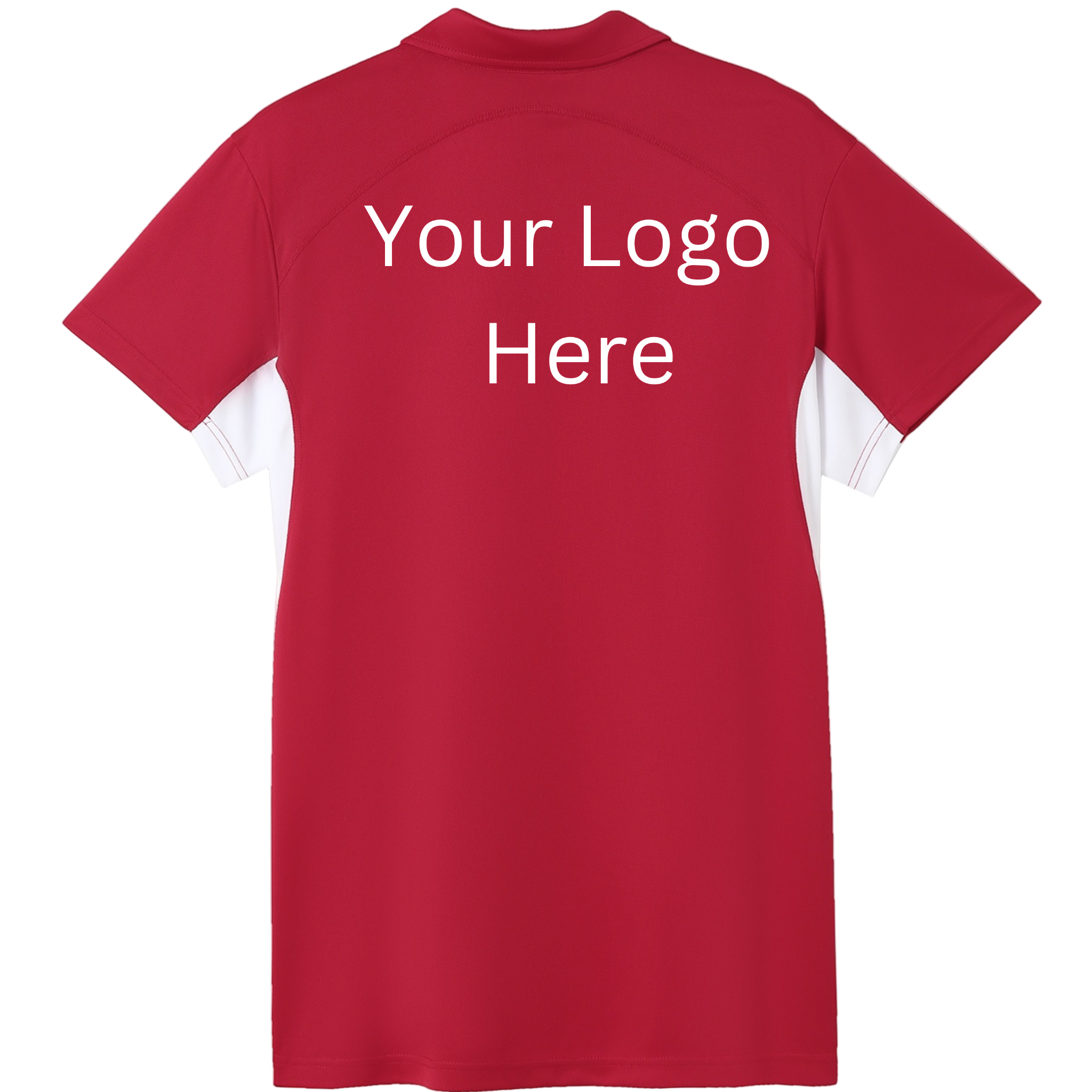 Printed work polo Red/White image 1