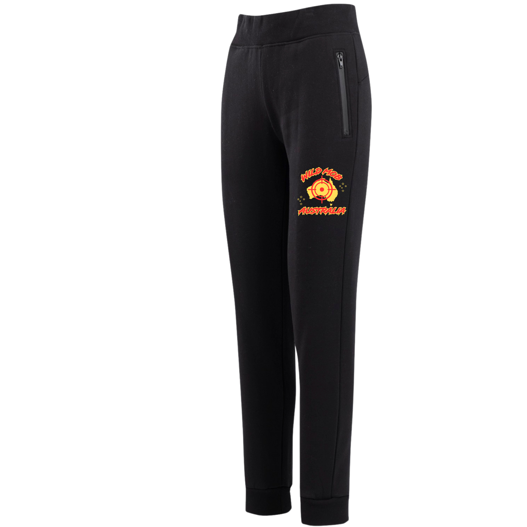 Women's Wild Mob Signature Trackies small logo Red and Yellow image 0