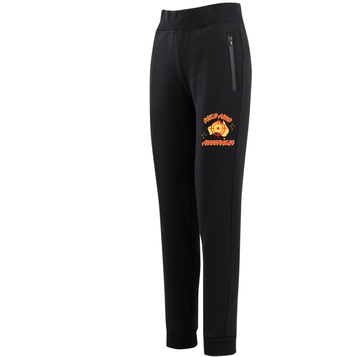 Women's Wild Mob Signature Trackies small logo Red and Yellow image 0