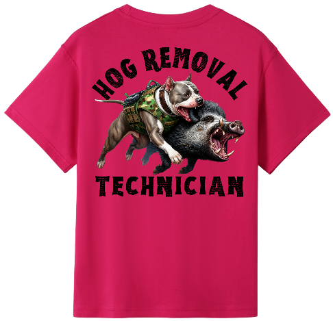 Hog Removal Technician kids Tshirt image 1