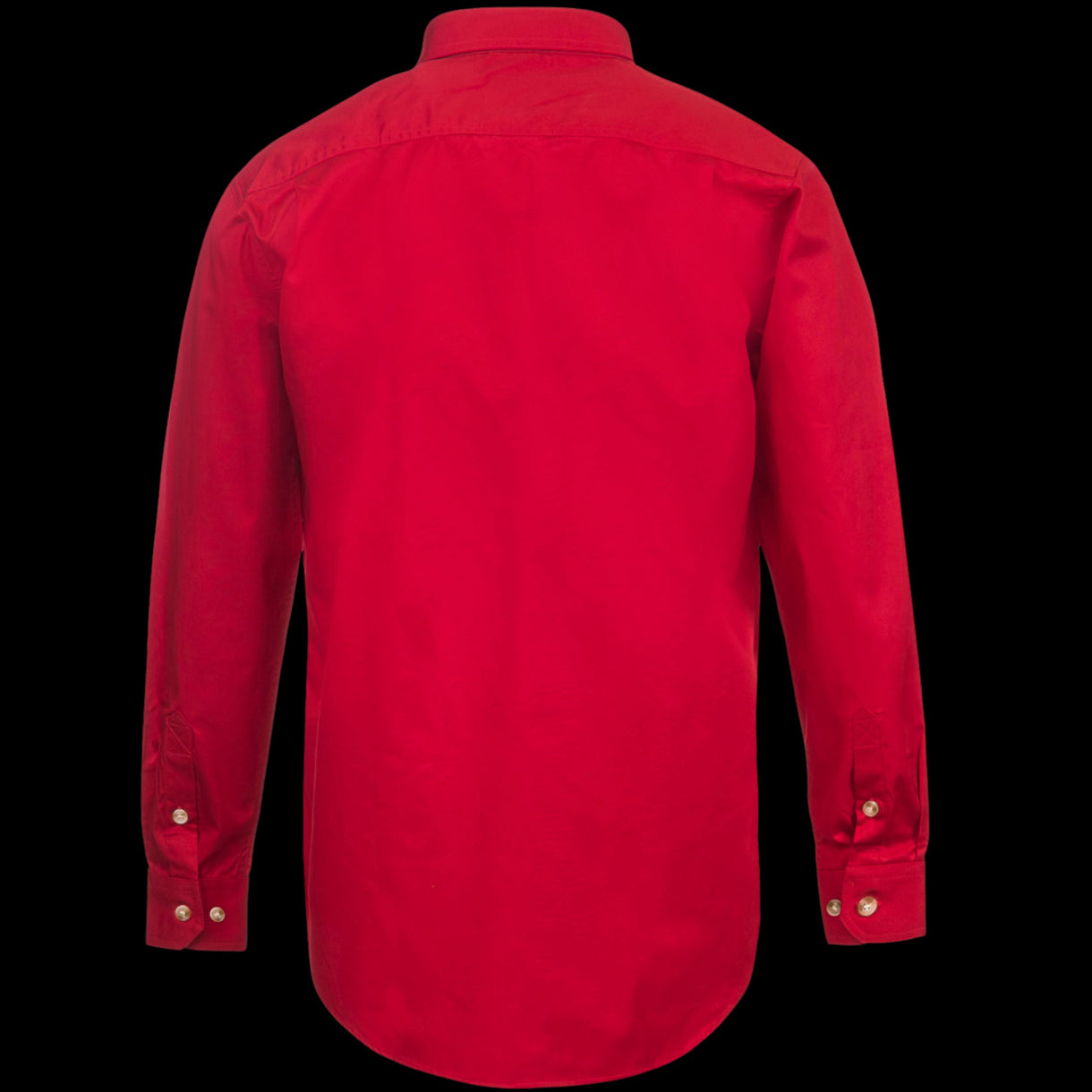 Men's Half Placket Full Coloured Shirt Red image 1