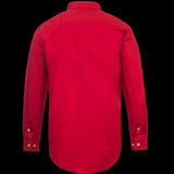 Men's Half Placket Full Coloured Shirt Red image 1