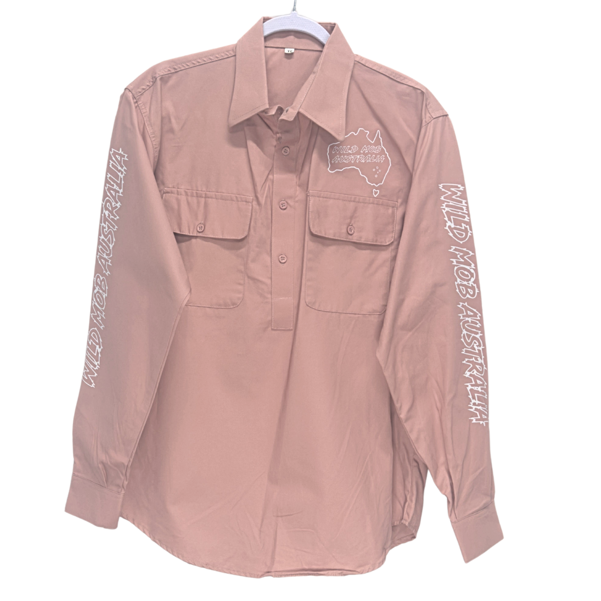 UNISEX Wild Mob Work shirt Salmon image 0