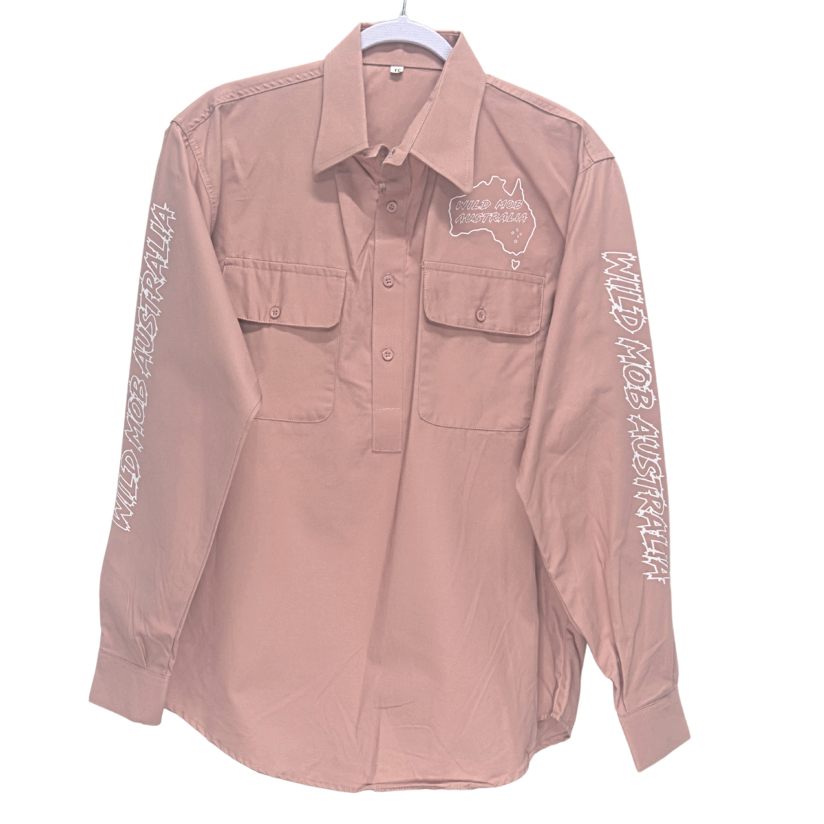 UNISEX Wild Mob Work shirt Salmon image 0