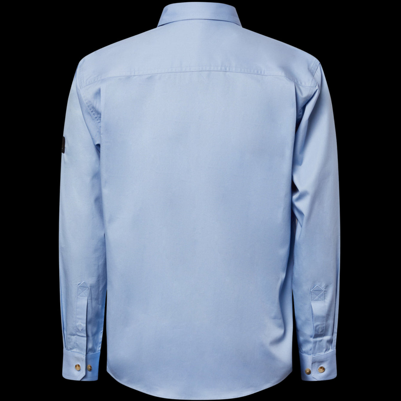 Men's Half Placket Full Coloured Shirt Sky blue image 1