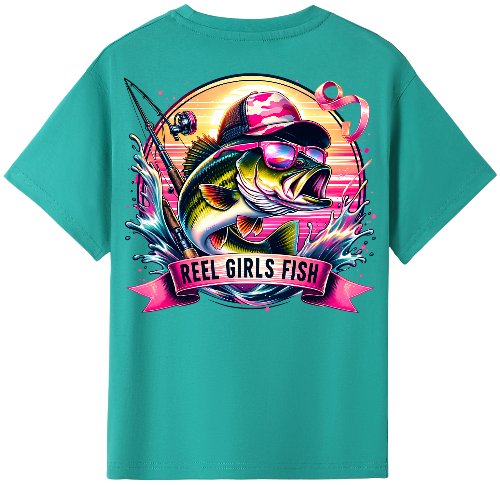 Reel Girls Fish kids Tshirt image 2