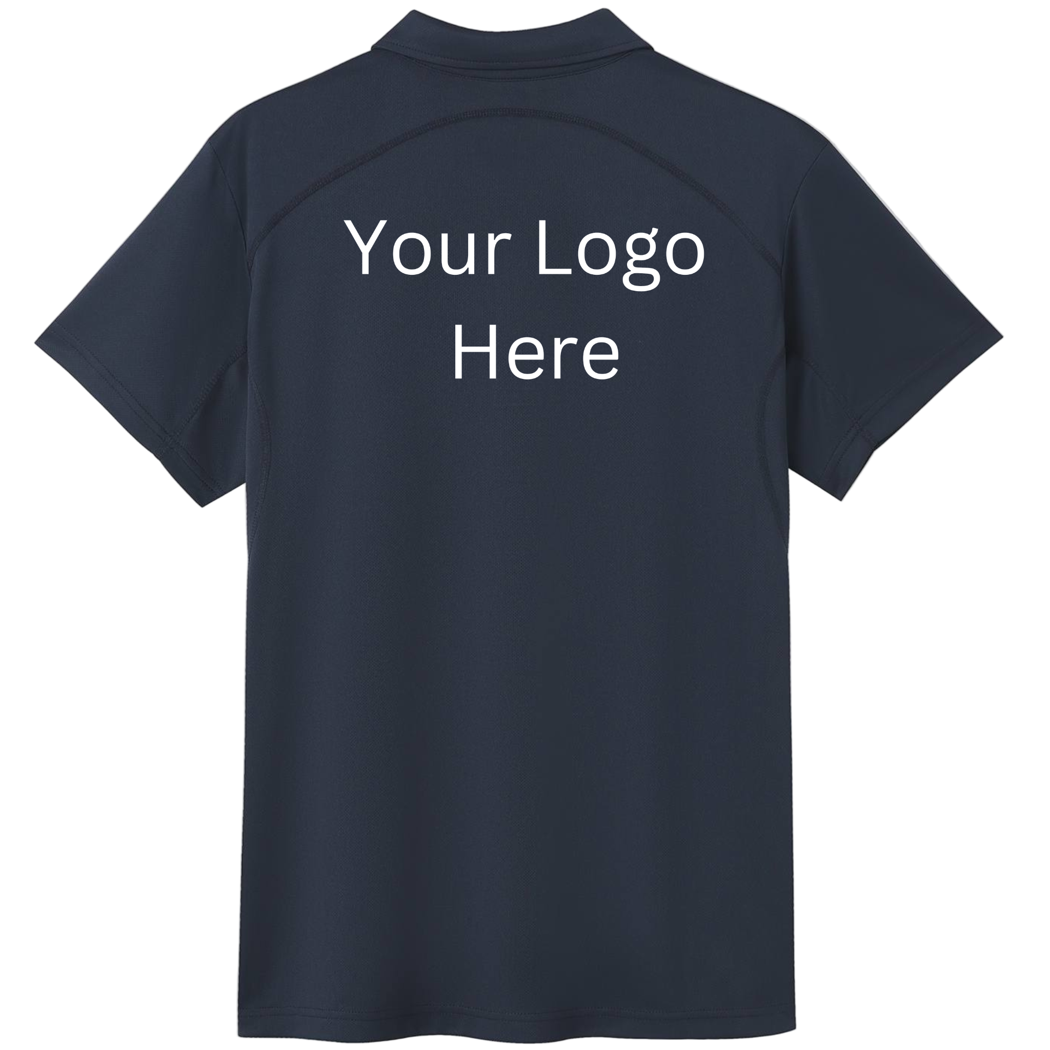 Printed work polo Navy image 1