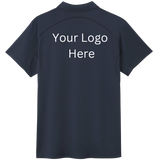 Printed work polo Navy image 1