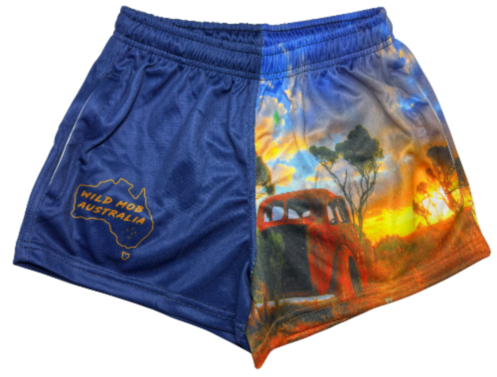 Rusty Holden Sunrise footy shorts with zipper pockets image 0