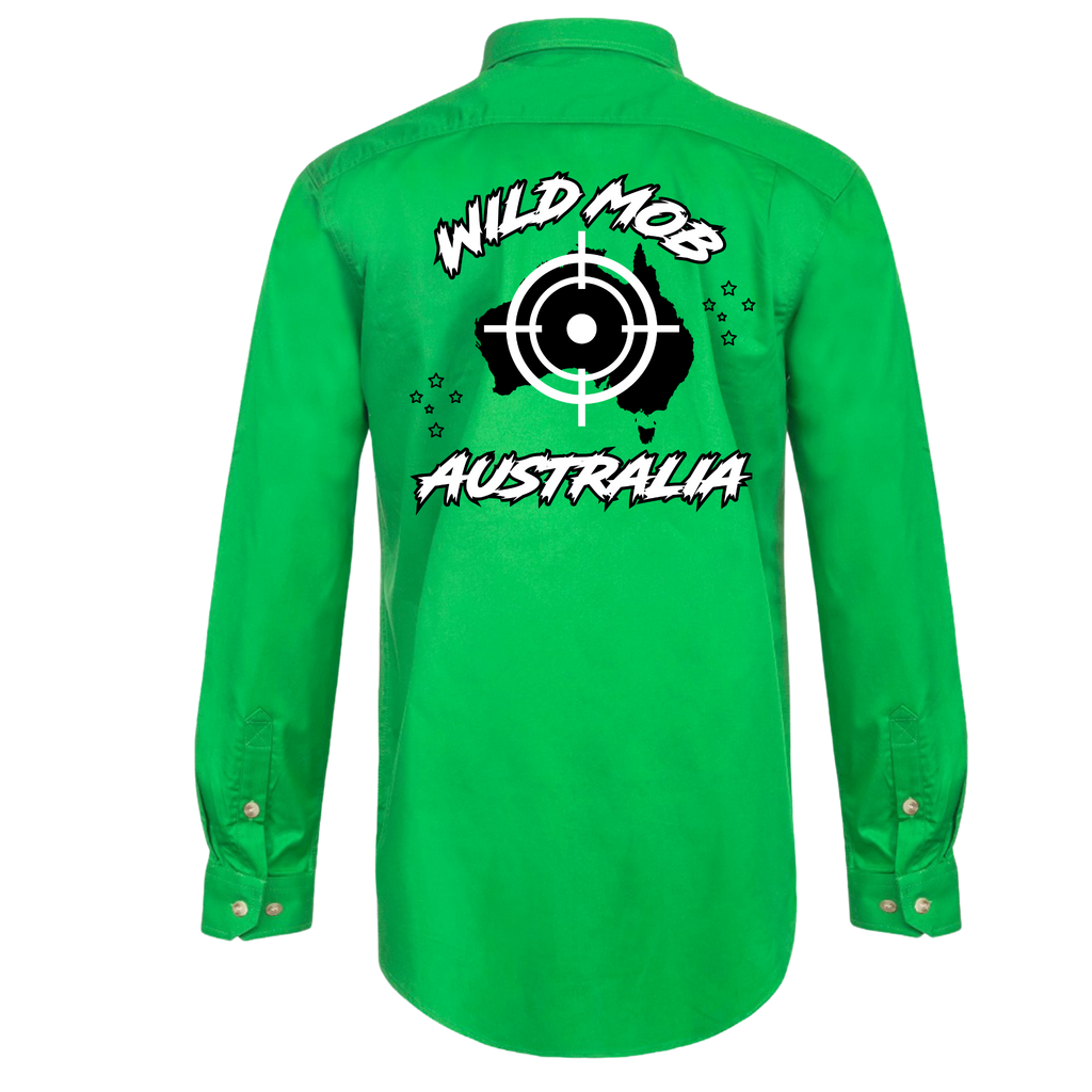 Men's Wild Mob Workshirt Green image 1