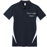 Printed work polo Navy/White image 0