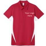 Printed work polo Red/White image 0