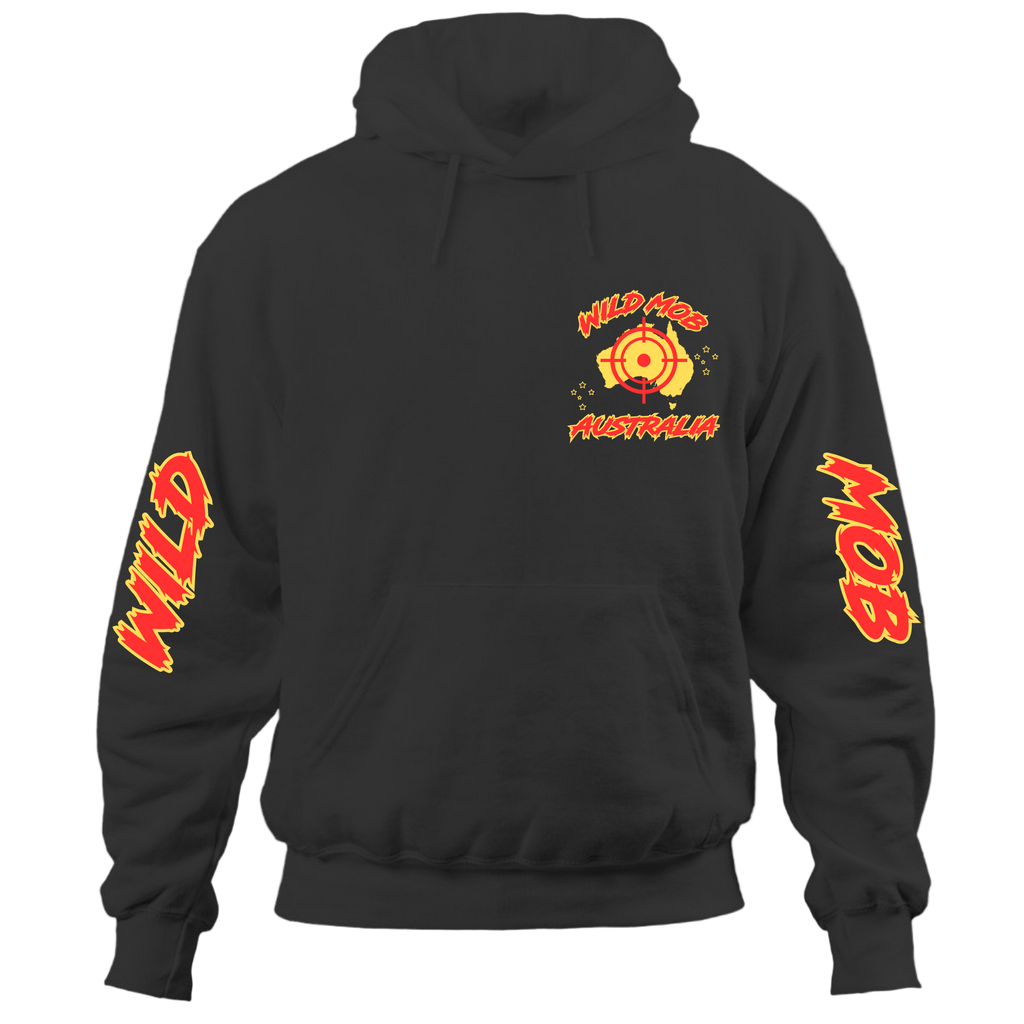Men's Wild Mob Signature Hoodie Red and Yellow image 0