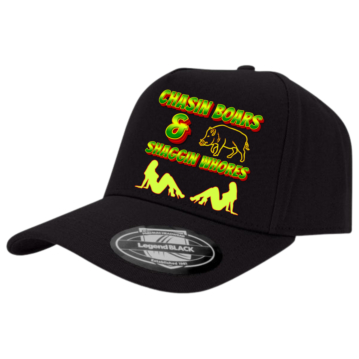 Chasin Boars & Shaggin Whores hat image 0