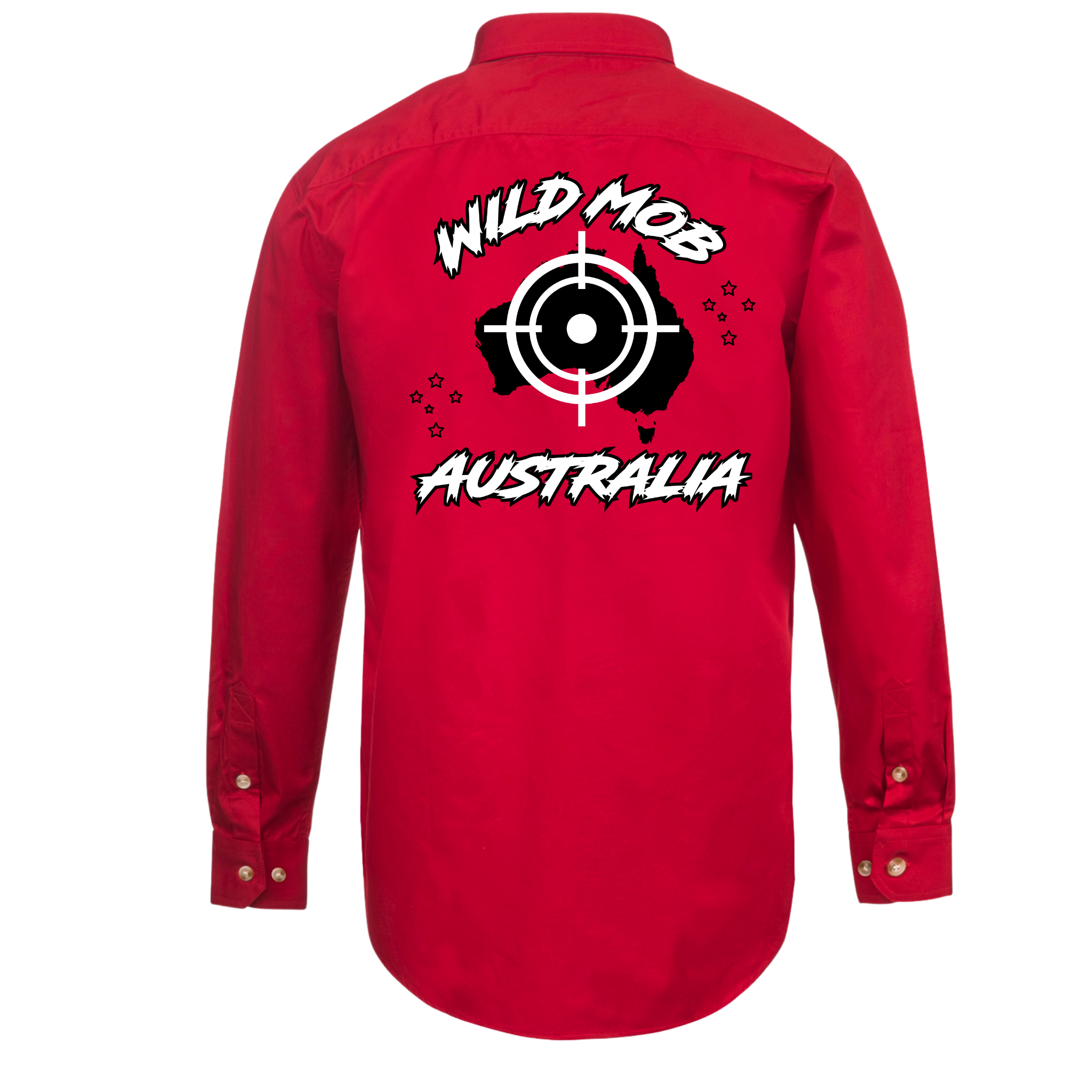 Kids Wild Mob Workshirt Red image 1