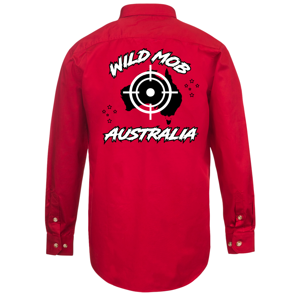 Men's Wild Mob Workshirt Red image 1