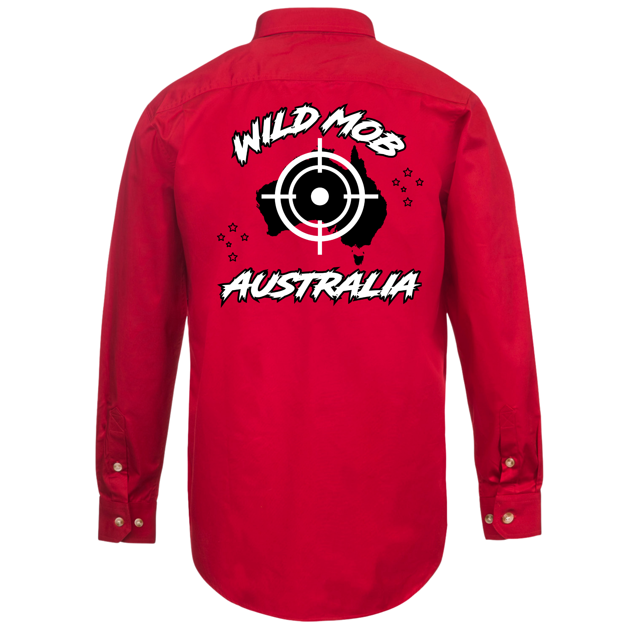 Men's Wild Mob Workshirt Red image 1
