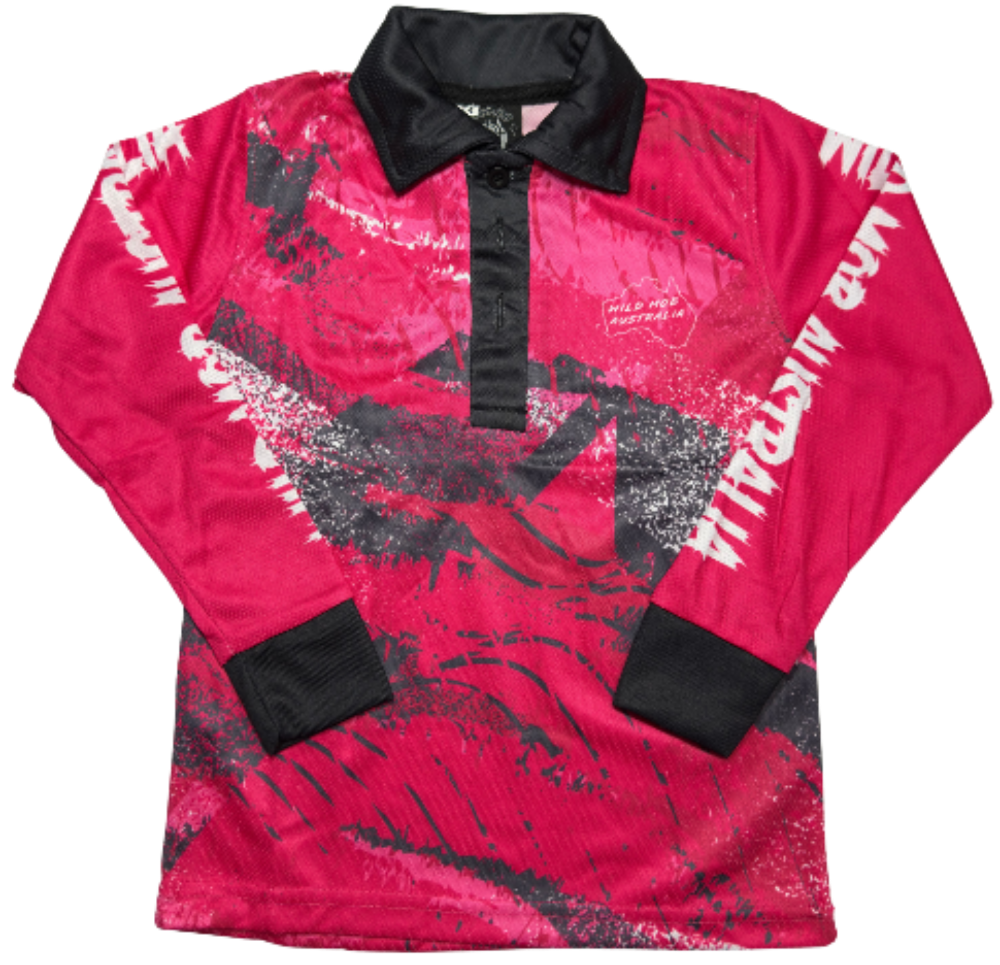 Hot Pink Fishing Shirt Kids image 0