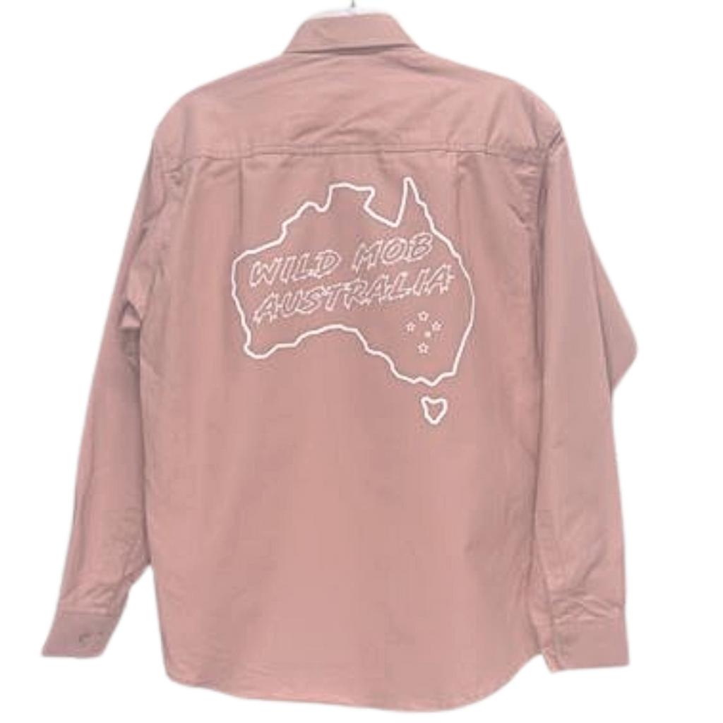 UNISEX Wild Mob Work shirt Salmon image 1