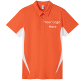 Printed work polo Orange/White image 0