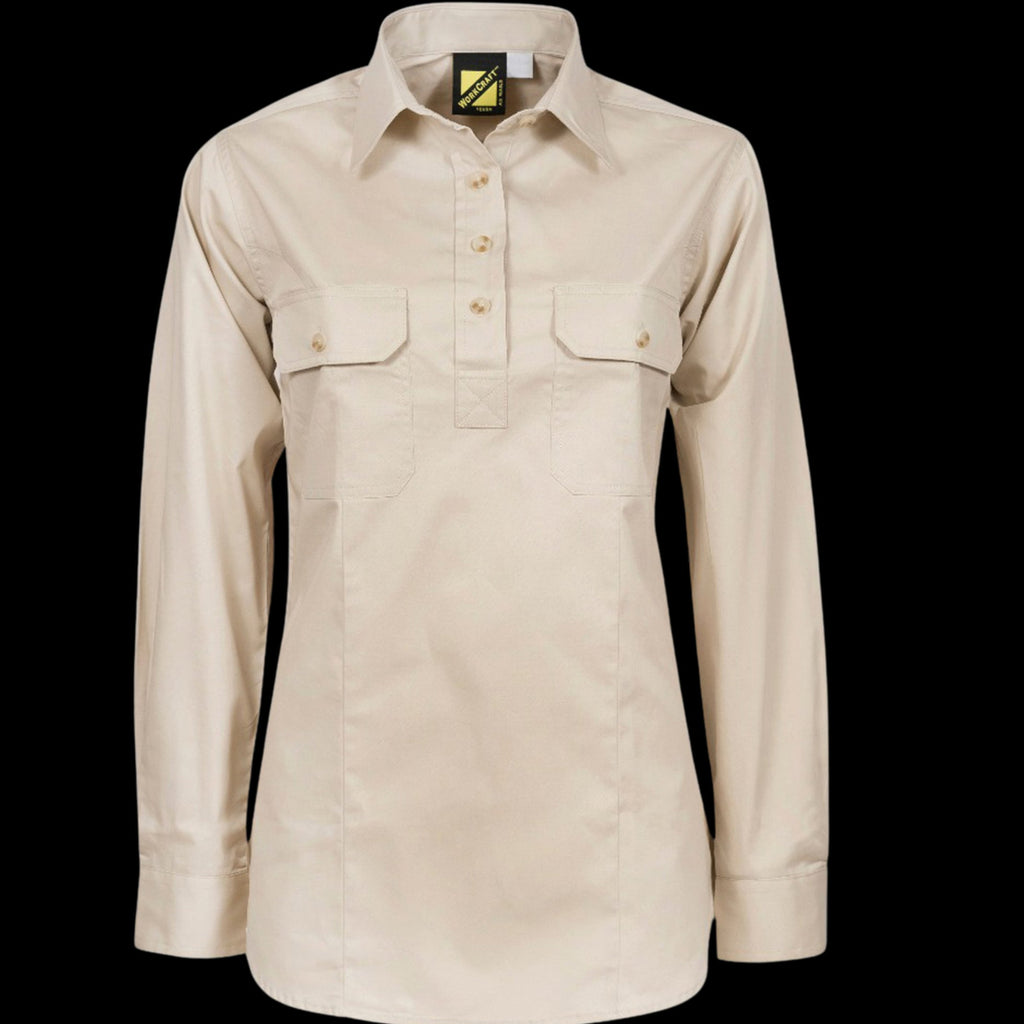 Ladies Half Placket Full Coloured Shirt image 0
