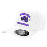 purple on white hat image 0