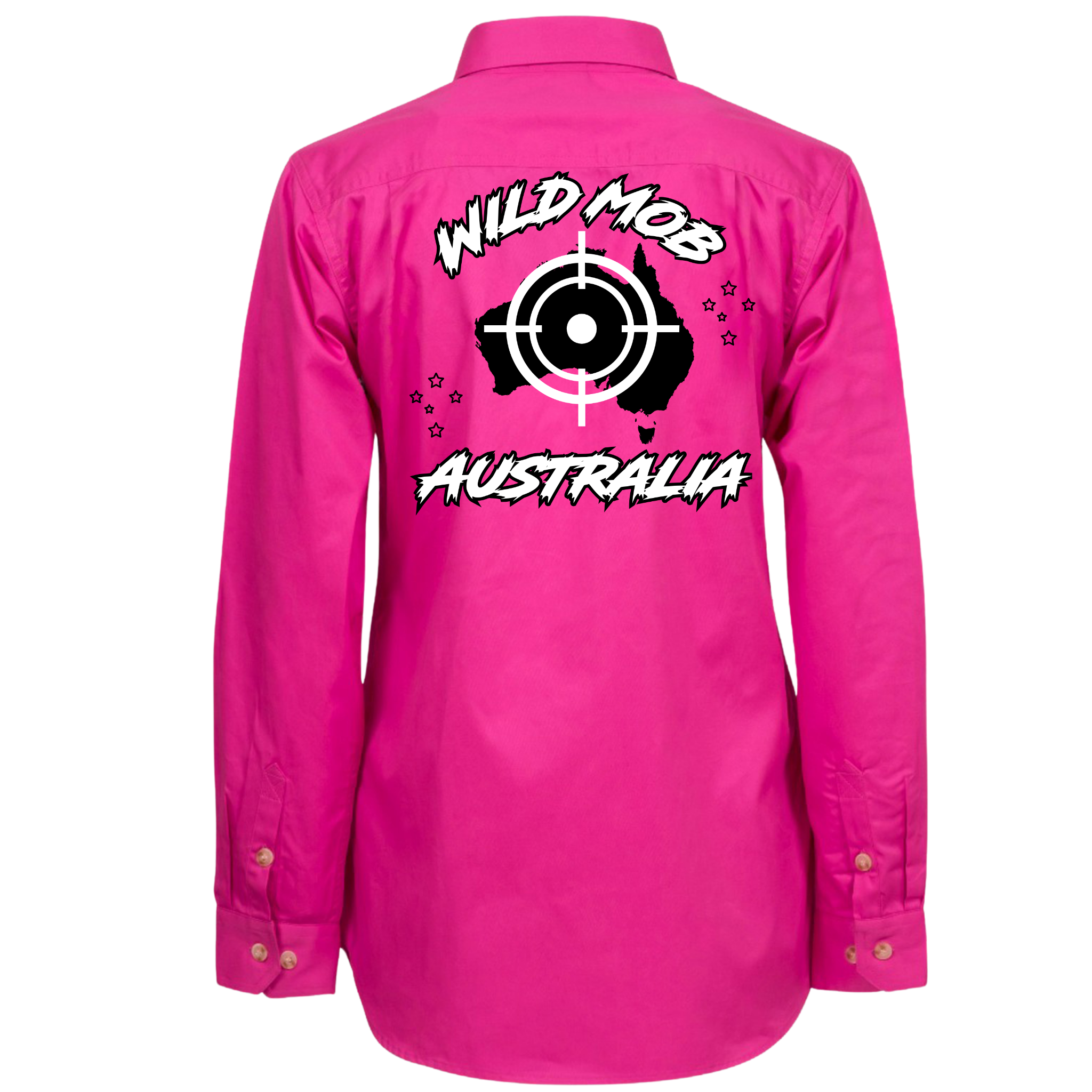 Women's Wild Mob Workshirt Pink image 1