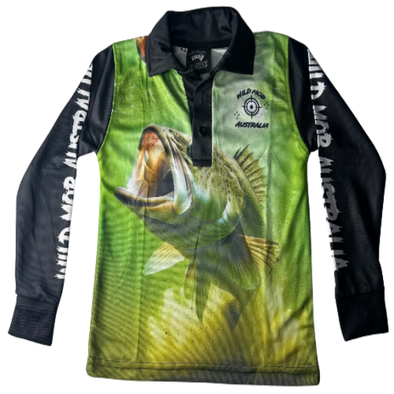 Green Cod Fishing Shirt Kids image 0