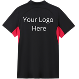 Printed work polo red/black image 1