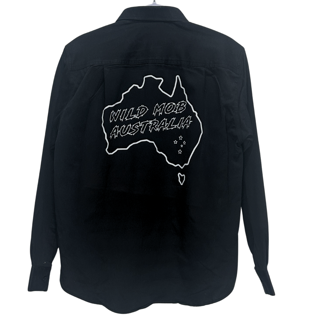 UNISEX Wild Mob Work shirt Black image 1