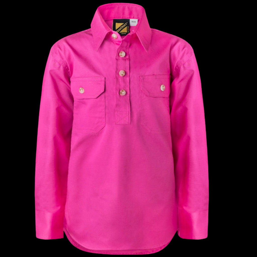 Kids Half Placket Full Coloured Shirt image 0