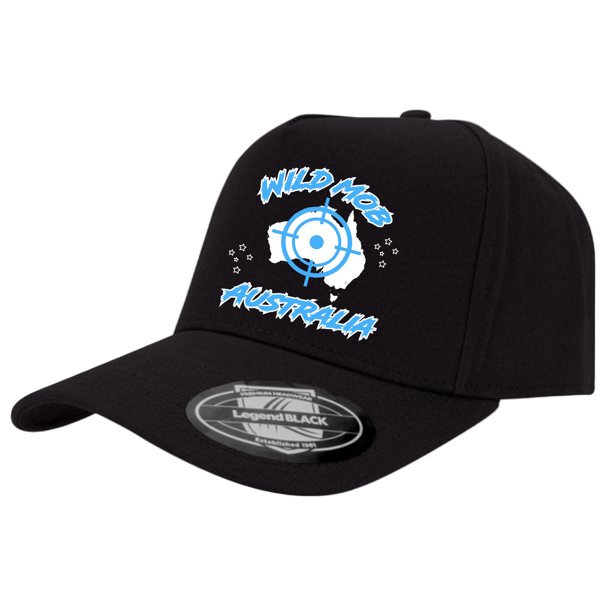 blue on black hat image 0