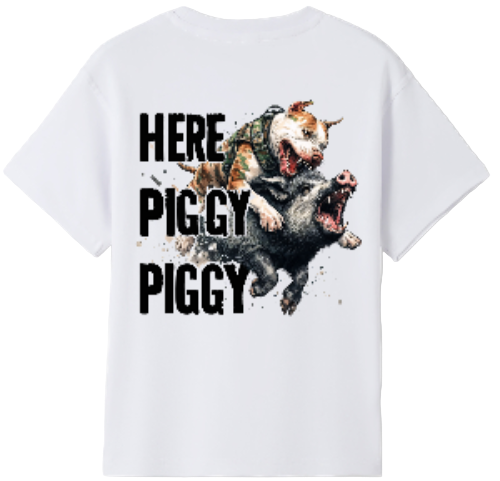 Here Piggy Piggy kids Tshirt image 1