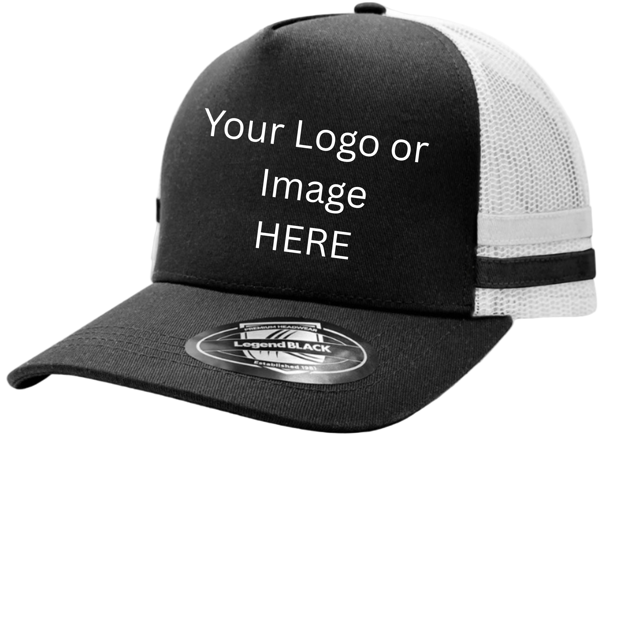 Custom Black Trucker Cap image 0