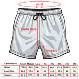 Blue Stripe footy shorts with zipper pockets image 1