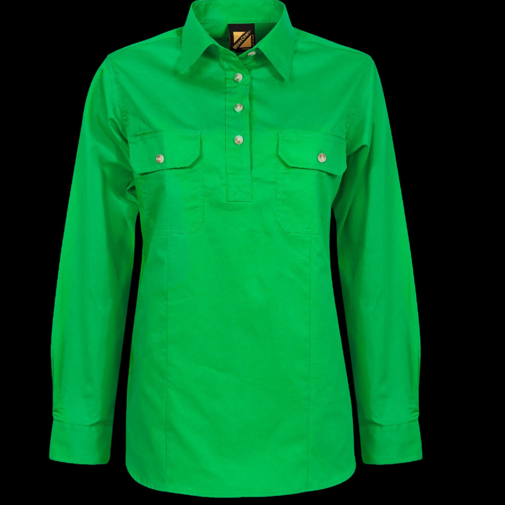 Ladies Half Placket Full Coloured Shirt image 0