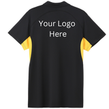 Printed work polo black/gold image 1