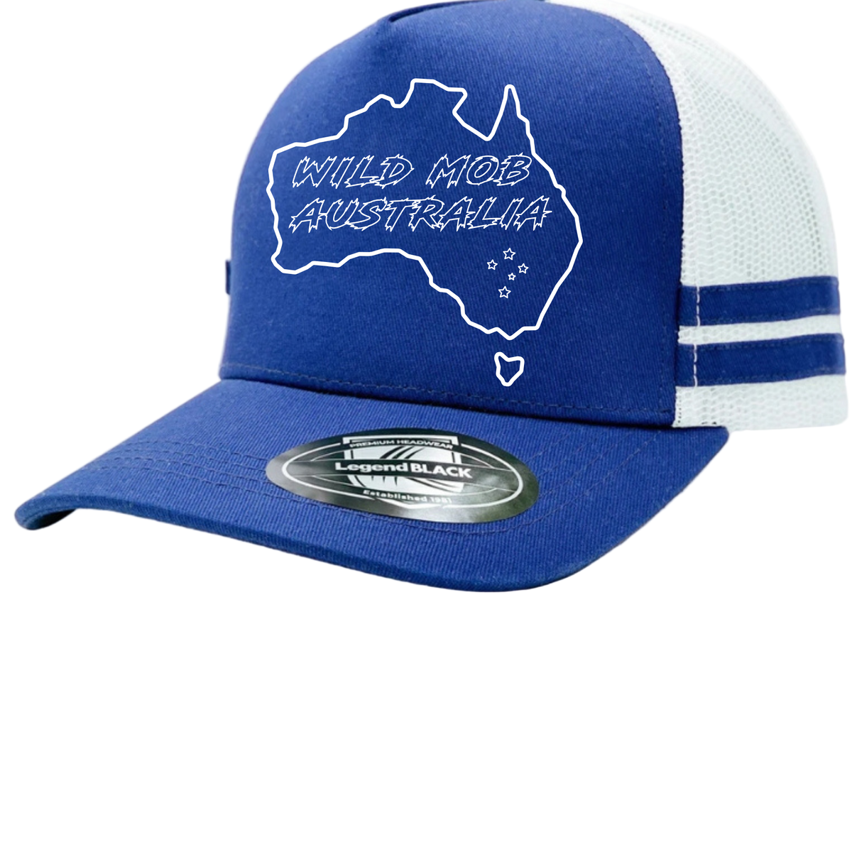 Wild Mob Australia Trucker Cap Blue with New Logo image 0