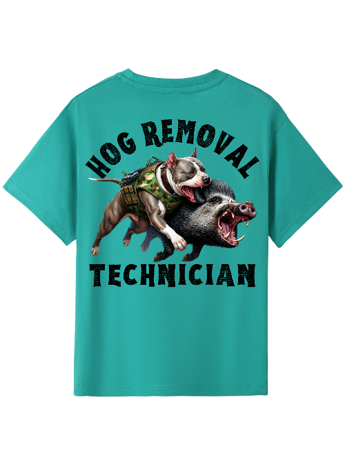 Hog Removal Technician kids Tshirt image 2