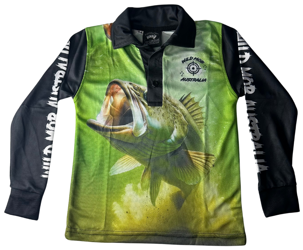 Green Cod Fishing Shirt Kids
