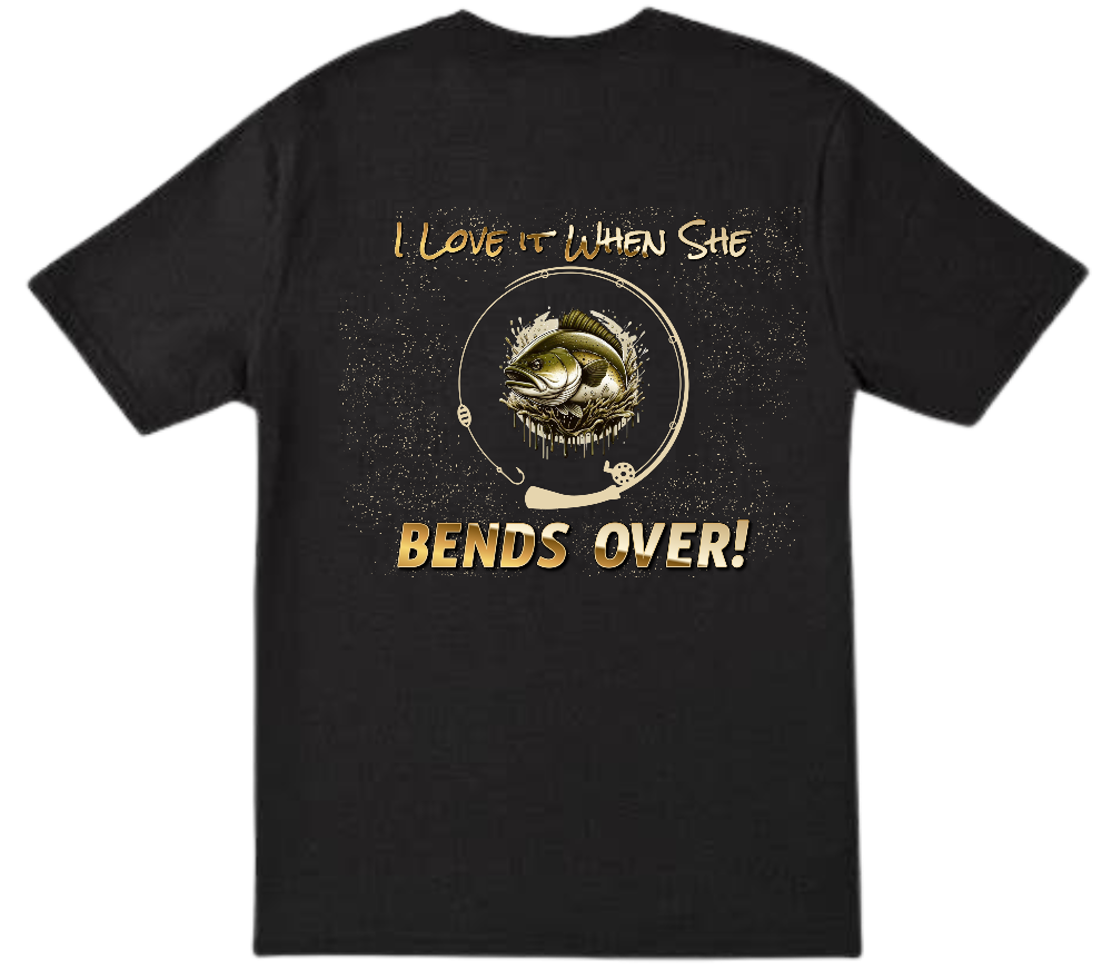 Wild Mob T-shirt or Singlet - I Love it When she Bends Over