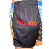 Wild Mob Australia-Pig Rig adult footy shorts with zipper pockets