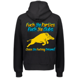 Fuck ya Parties, Fuck ya Clubs. Chase ya fucking dreams blue and Gold