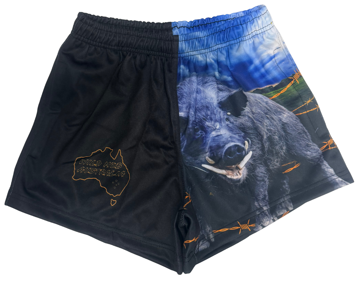 Big Wild Boar on a Stormy afternoon, Footy shorts