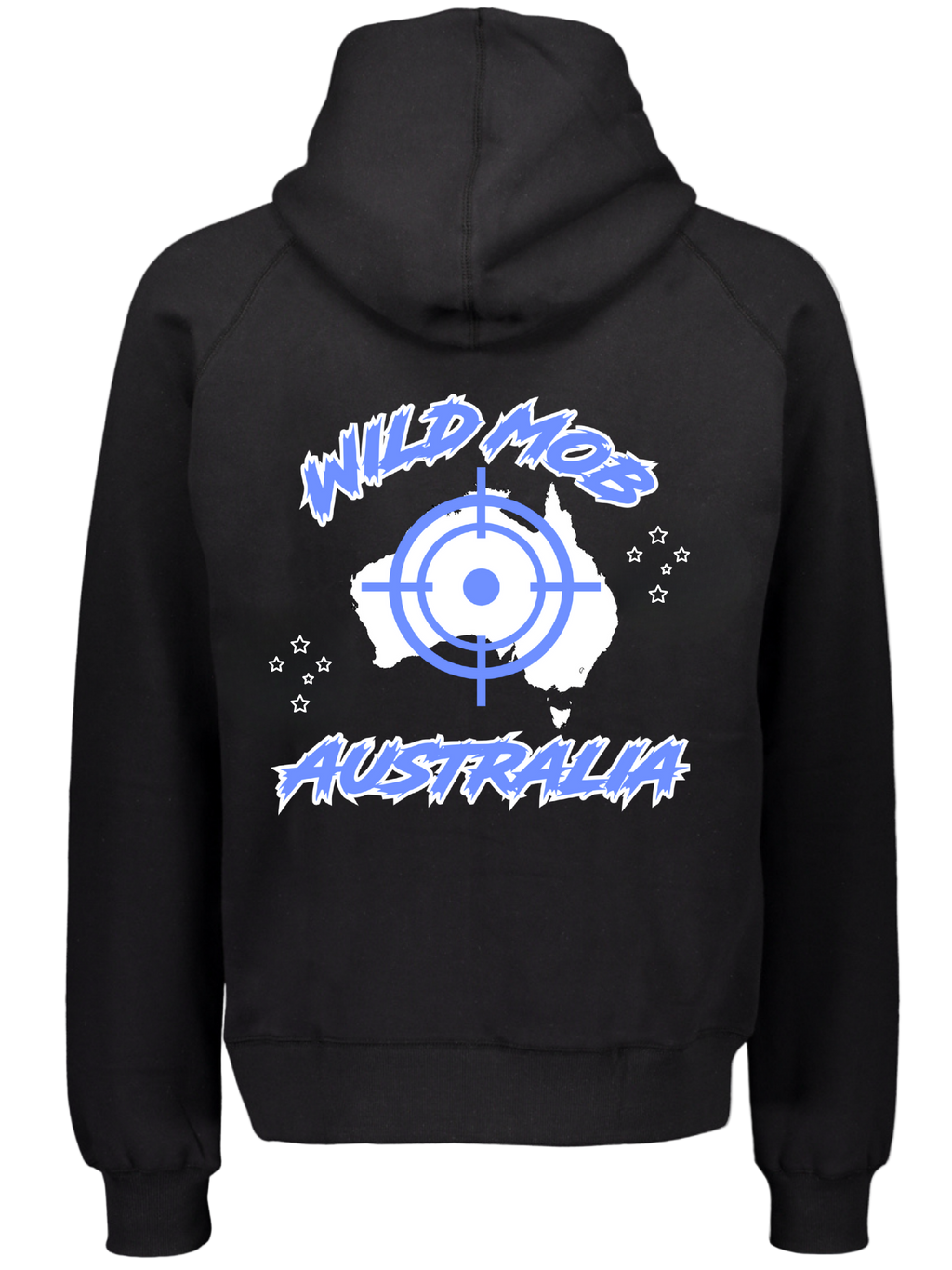 Youth Wild Mob Signature Hoodie Blue on Black