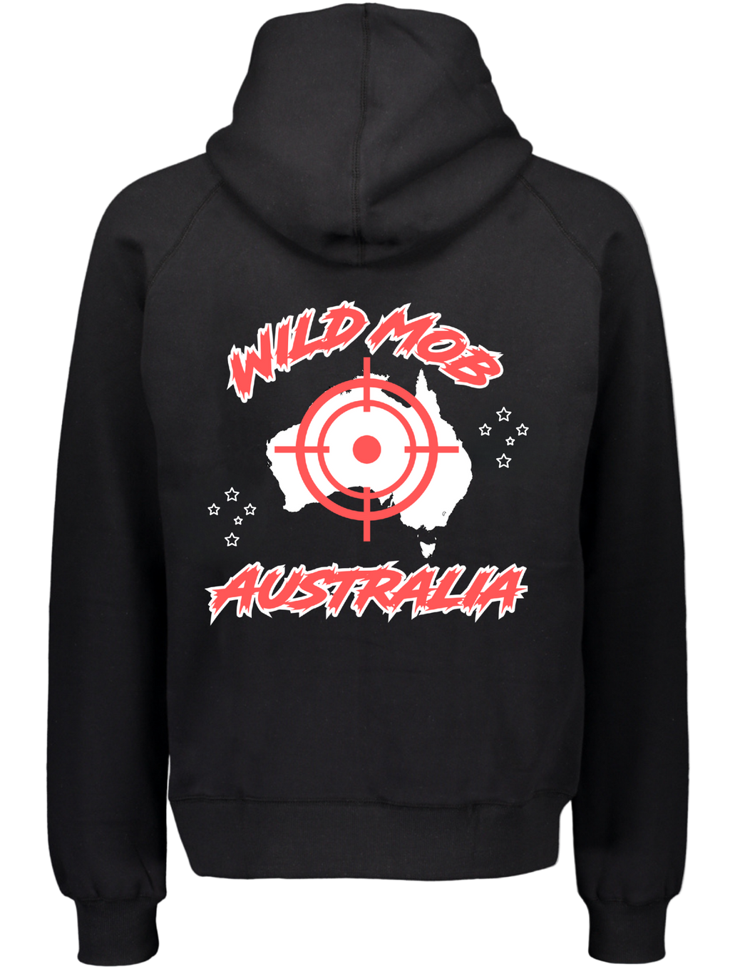 Youth Wild Mob Signature Hoodie Red on Black
