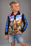 Kids Dare To Be Wild Long-Sleeve Fishing Shirt – UPF 50, Sizes 4–10 | Wild Mob