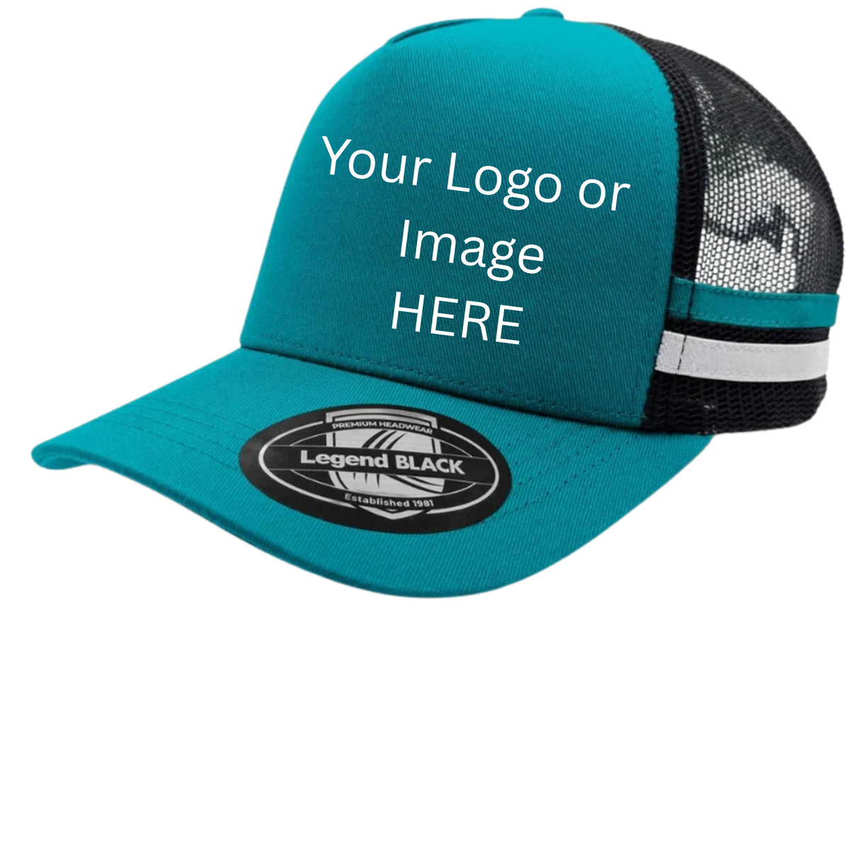 Custom Teal Trucker Cap image 0