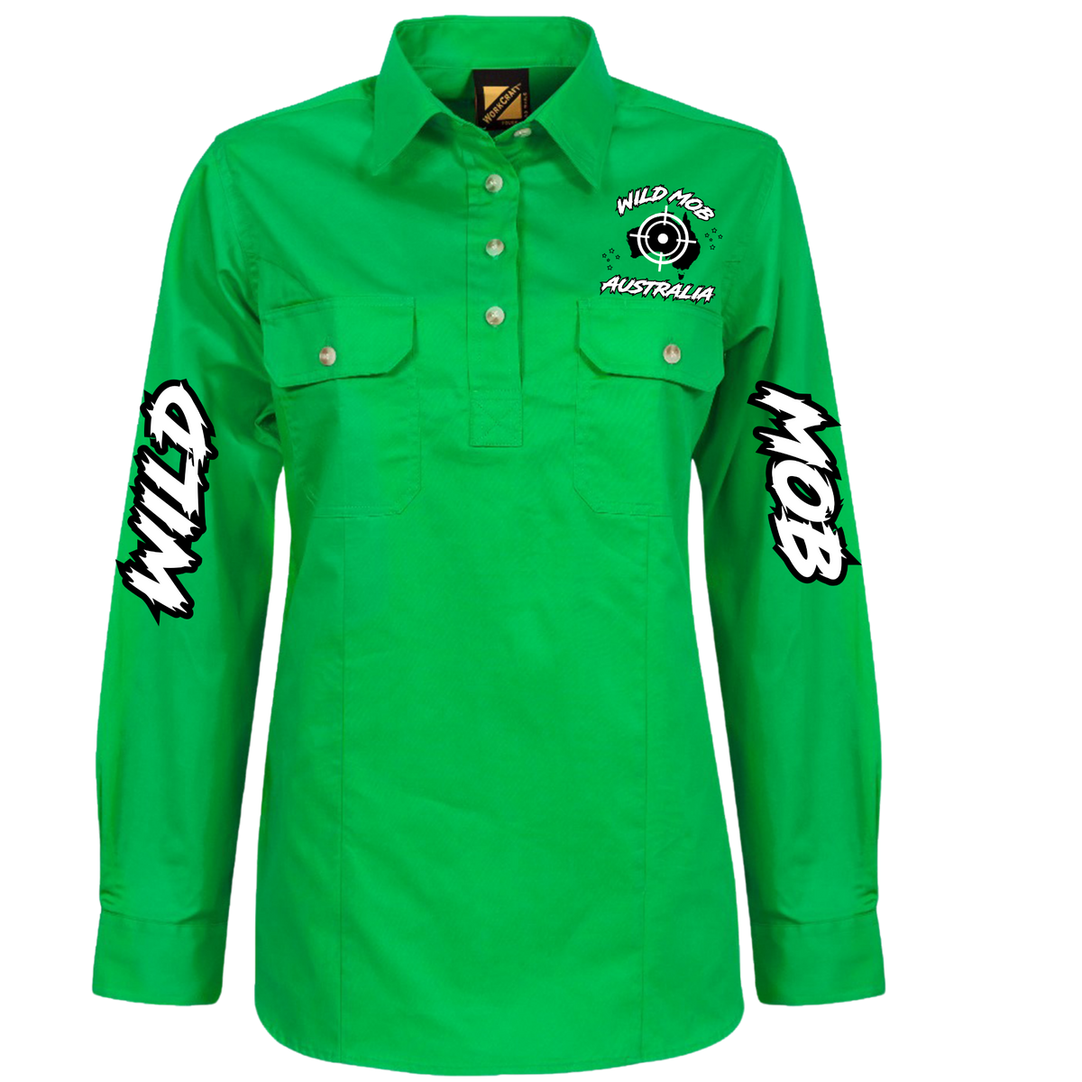 Women's Wild Mob Workshirt Green image 0